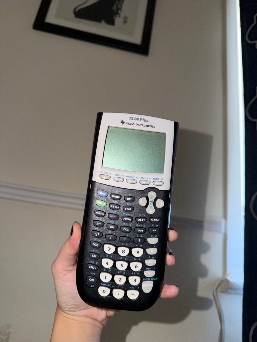 Texas Instruments Black and White TI-84 Plus Graphing Calculator